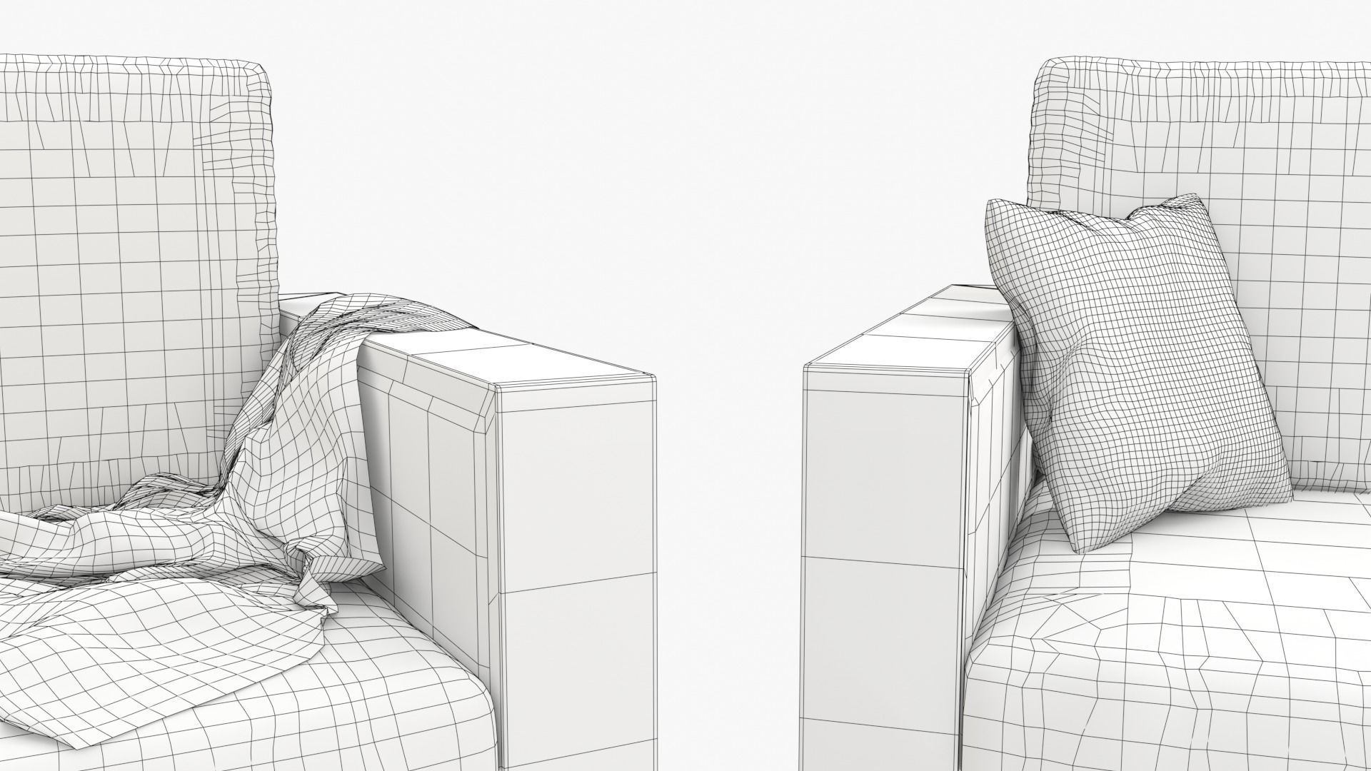 Armani Raphael Sofa Collection 3D model_8