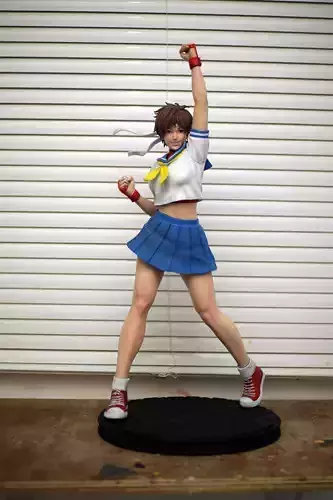 Sakura Kasugano Street Fighter Fan Art Statue 3d Printable 3D print model
