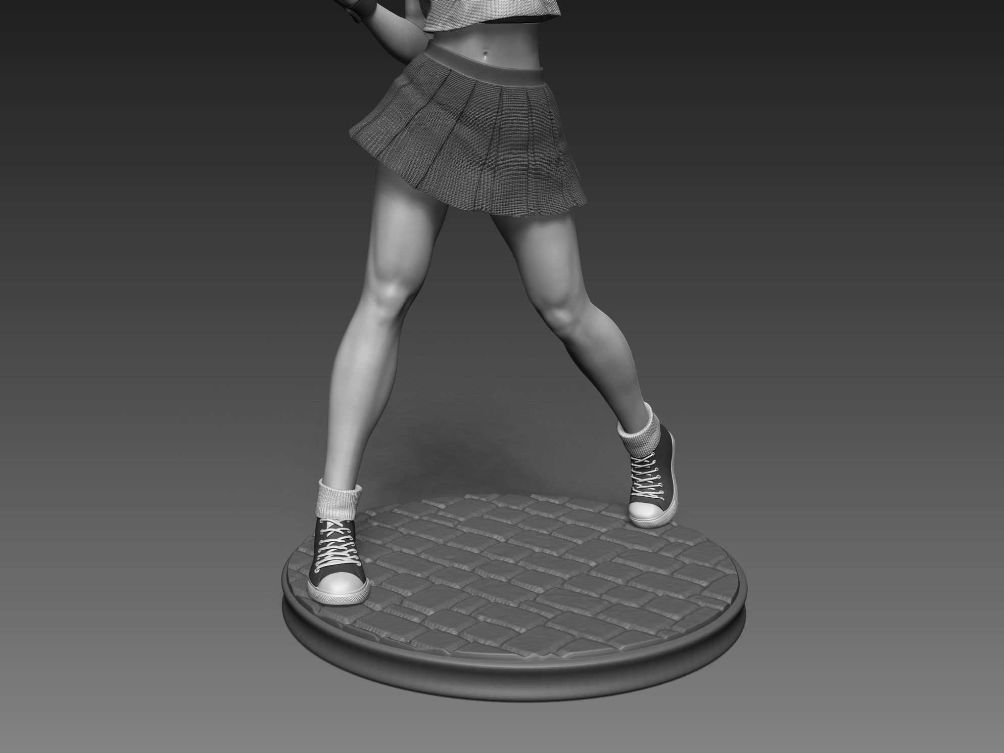 Sakura Kasugano Street Fighter Fan Art Statue 3d Printable 3D print model_20