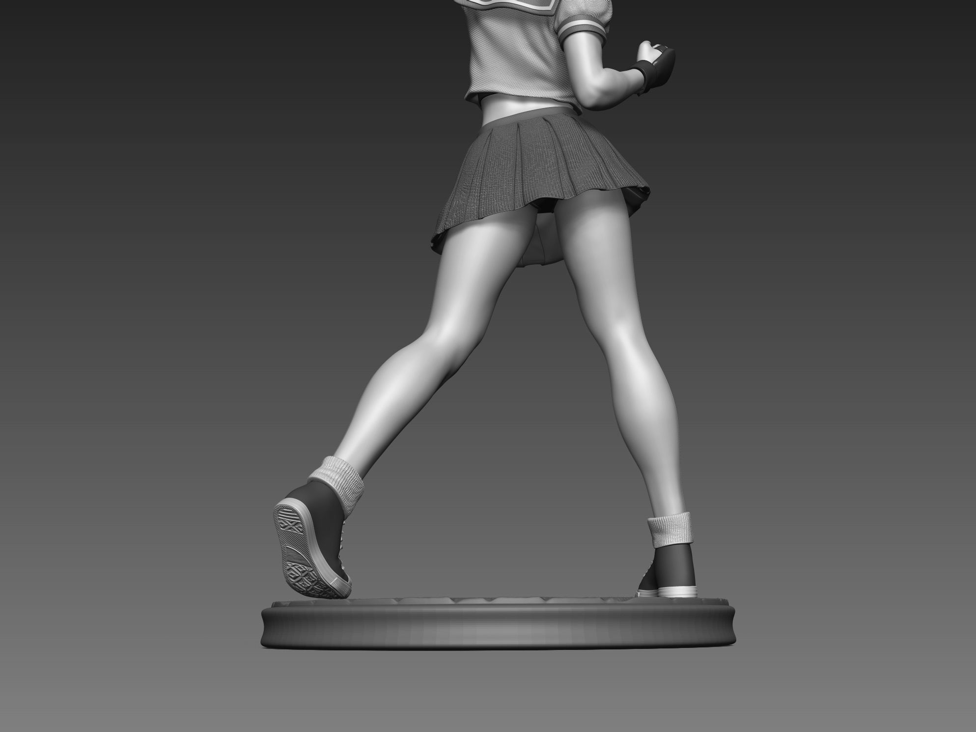 Sakura Kasugano Street Fighter Fan Art Statue 3d Printable 3D print model_18