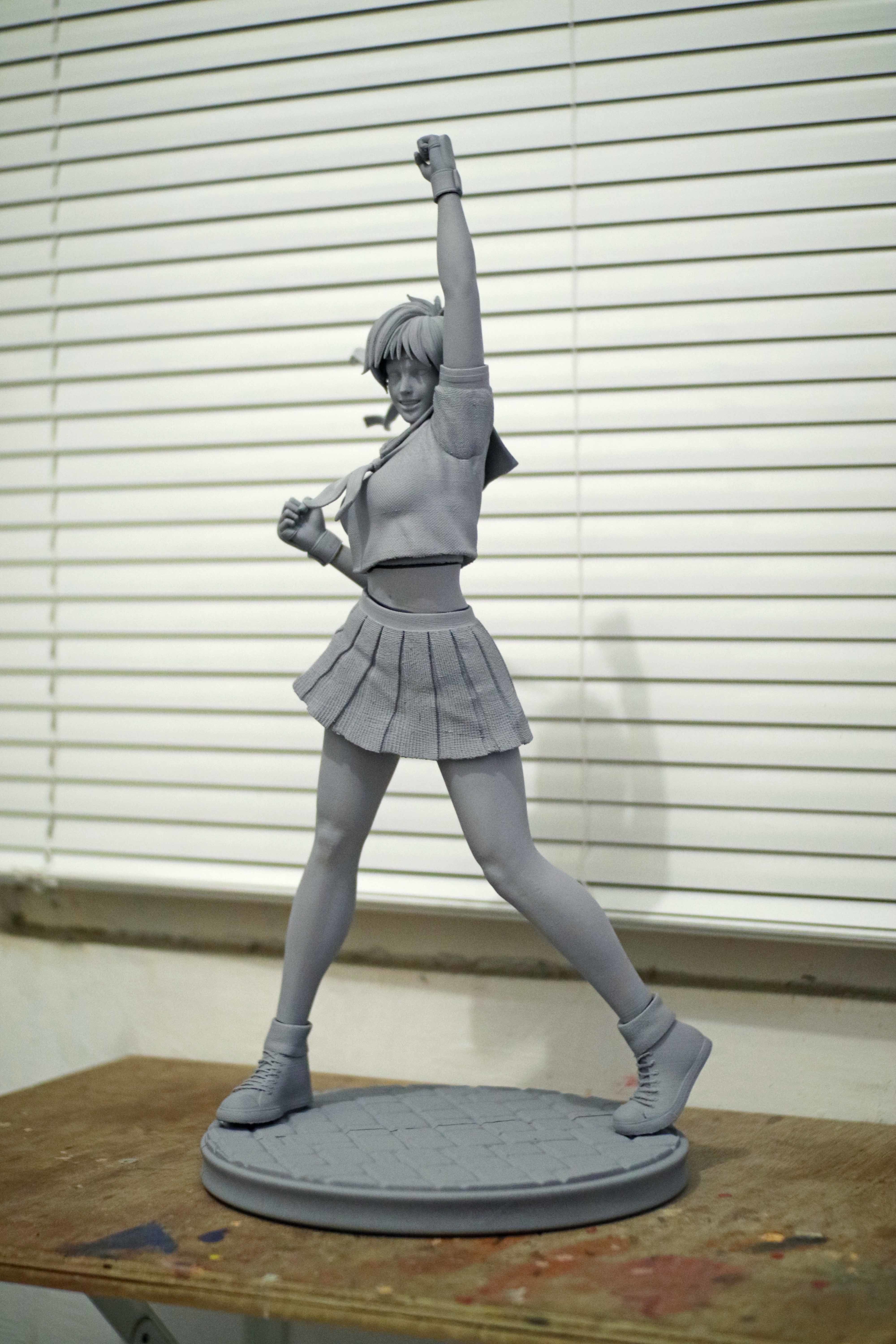Sakura Kasugano Street Fighter Fan Art Statue 3d Printable 3D print model_27