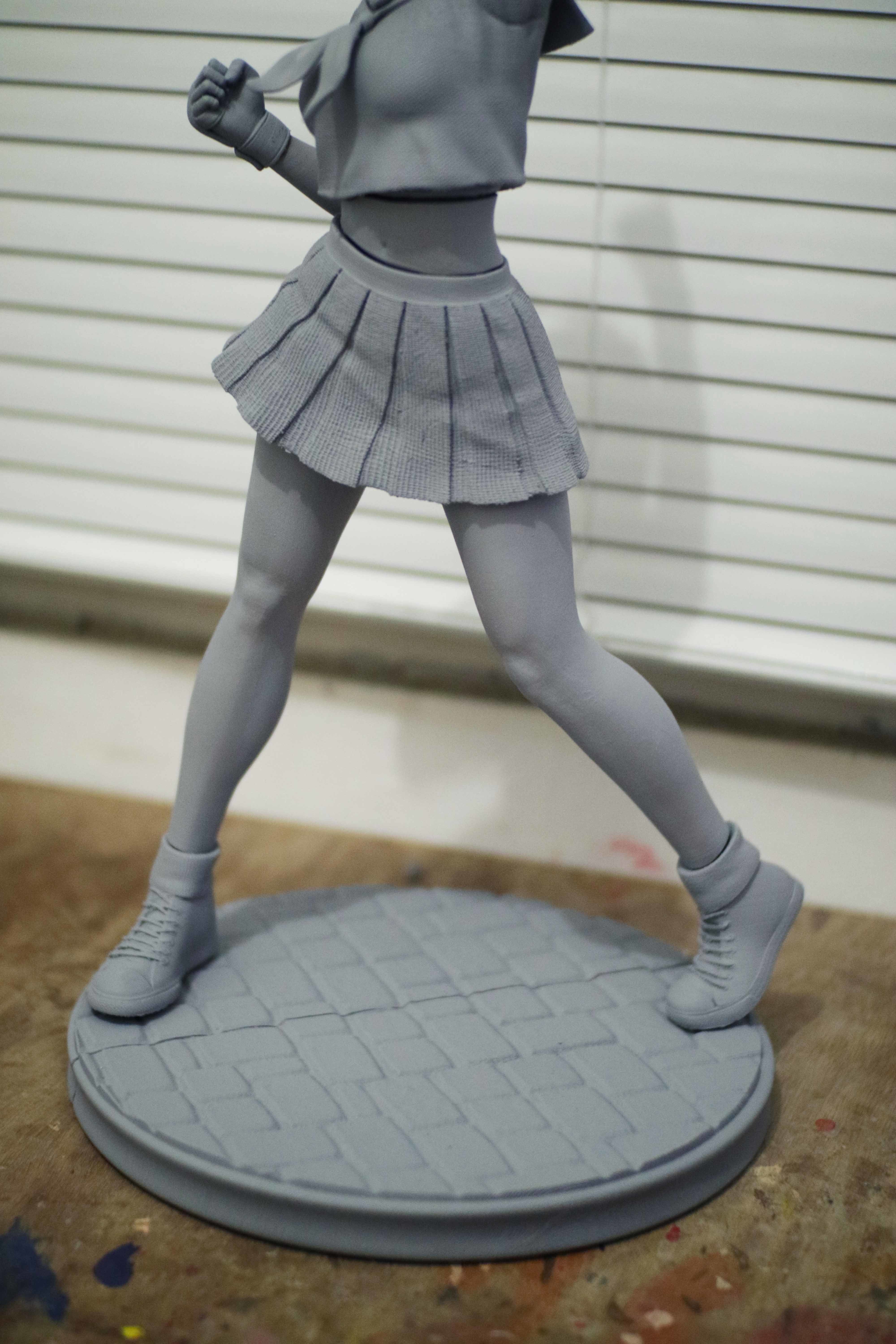 Sakura Kasugano Street Fighter Fan Art Statue 3d Printable 3D print model_30