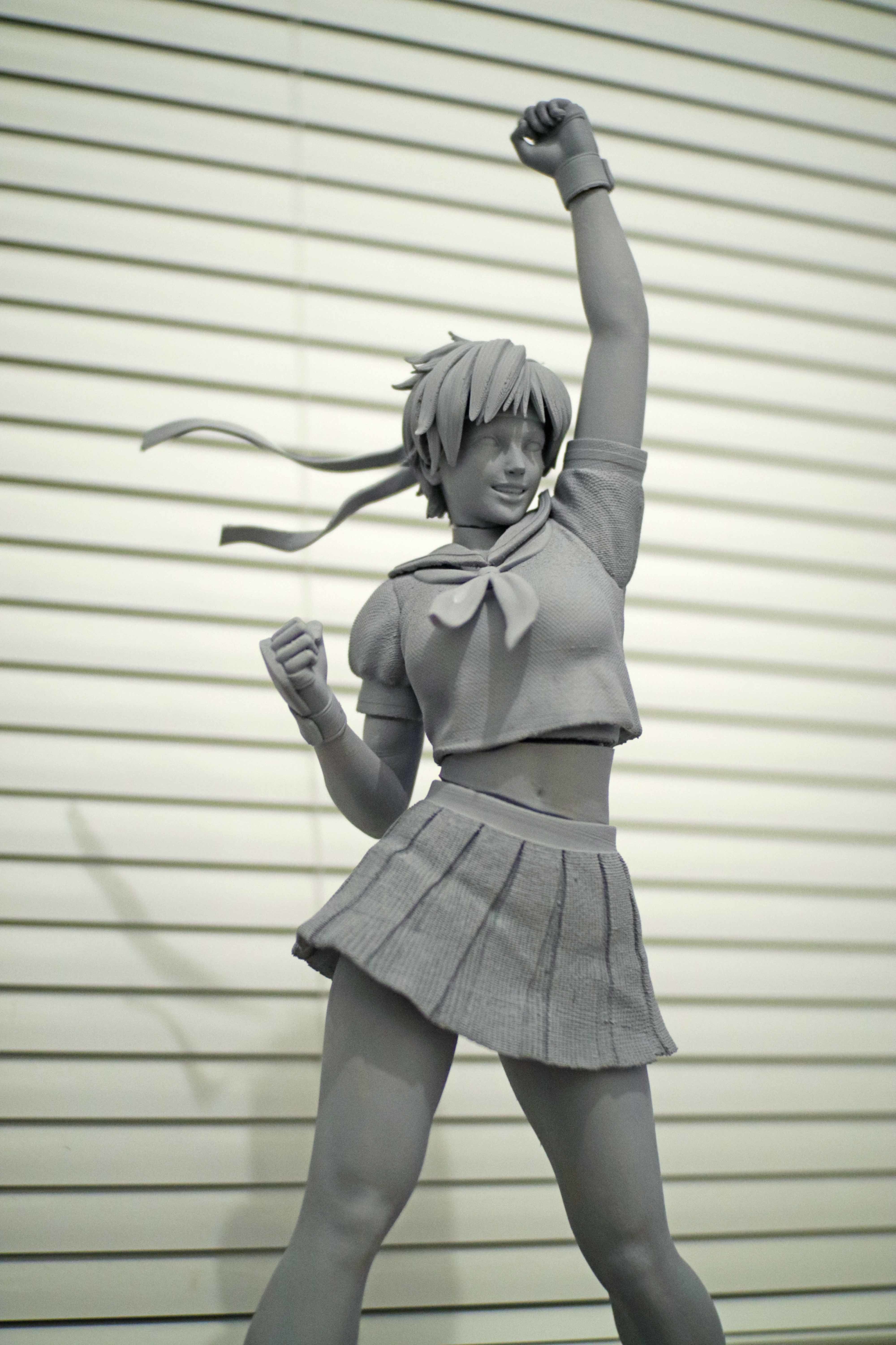 Sakura Kasugano Street Fighter Fan Art Statue 3d Printable 3D print model_25