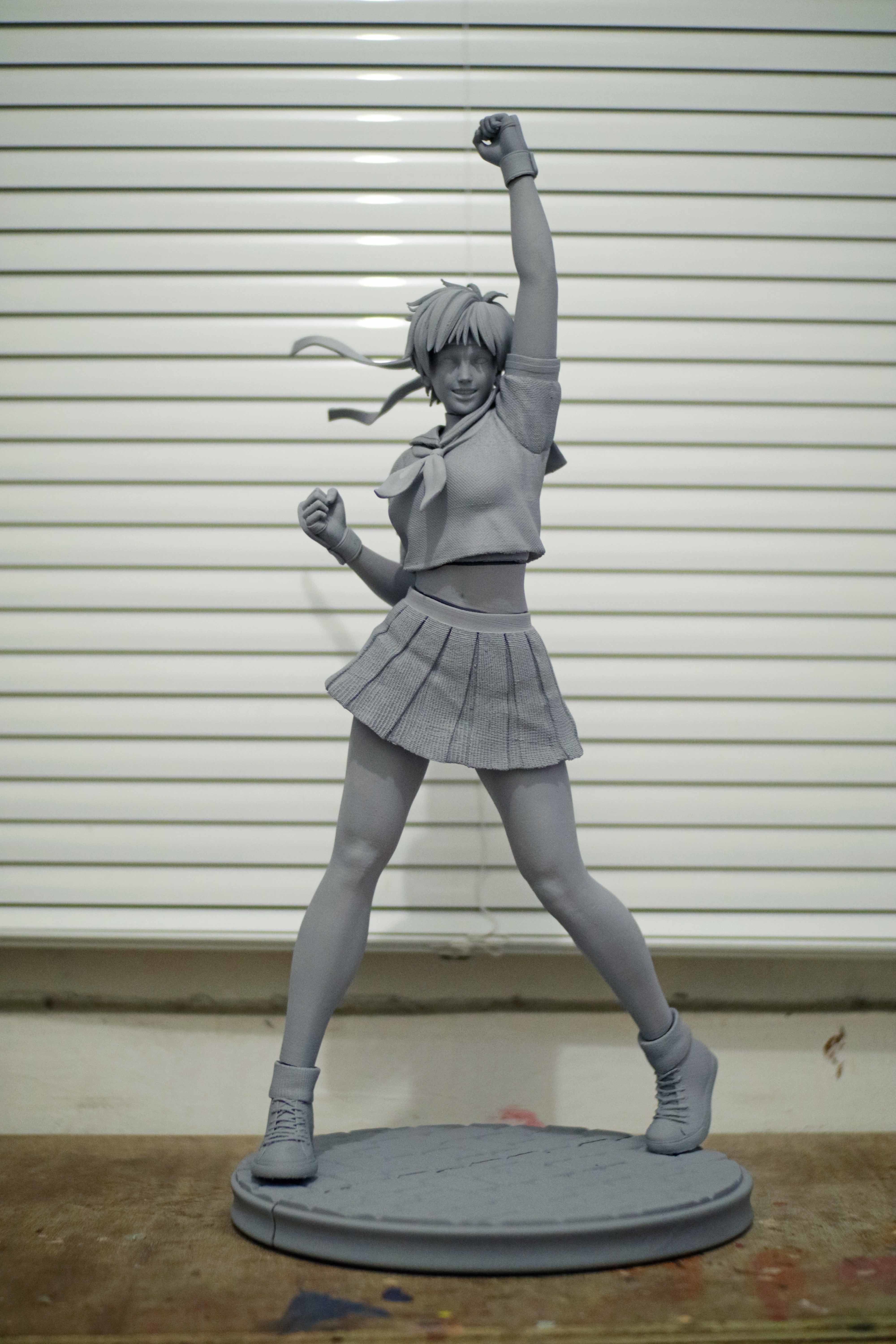 Sakura Kasugano Street Fighter Fan Art Statue 3d Printable 3D print model_24
