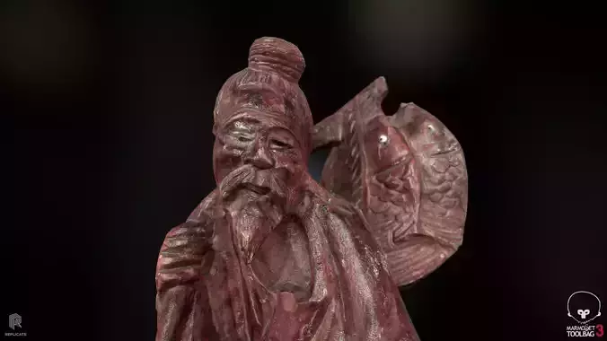 Props - Artwork - Chinese Statue 02 - Low-poly 3D model