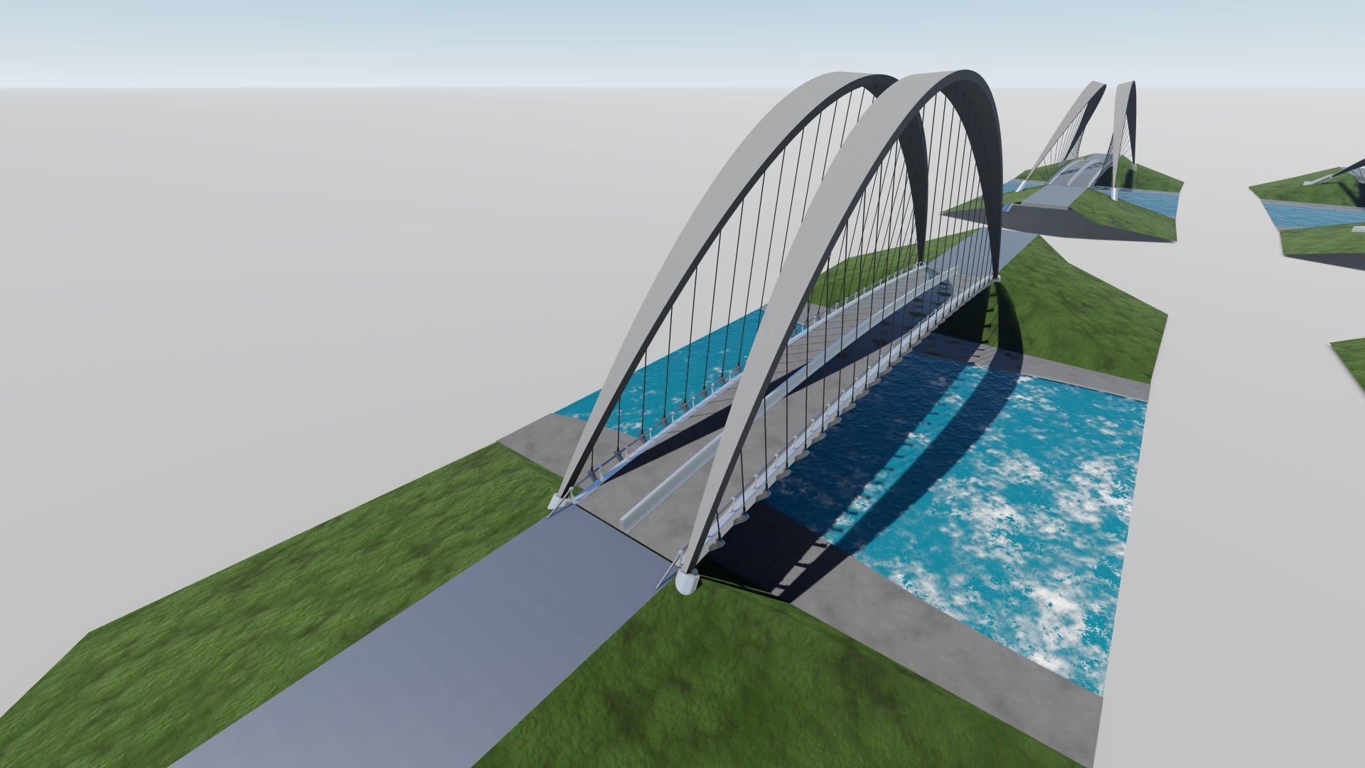 ARCH BRIDGE - 3D MODEL - BRIDGE PACK Low-poly 3D model_20