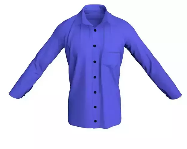 3 D Men Formal Shirt with Pocket 