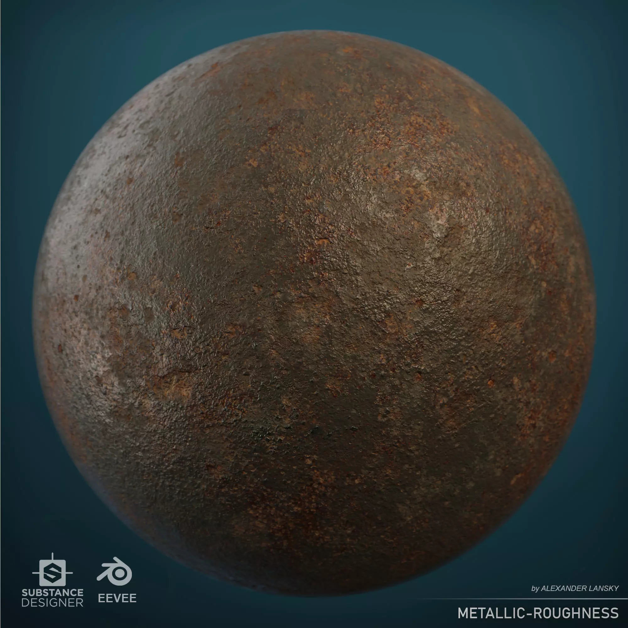 Rusted cast-iron seamless material Texture_0