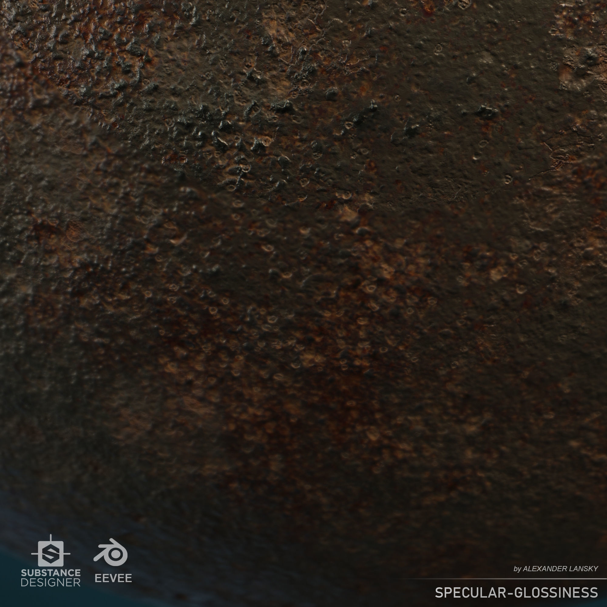 Rusted cast-iron seamless material Texture_8