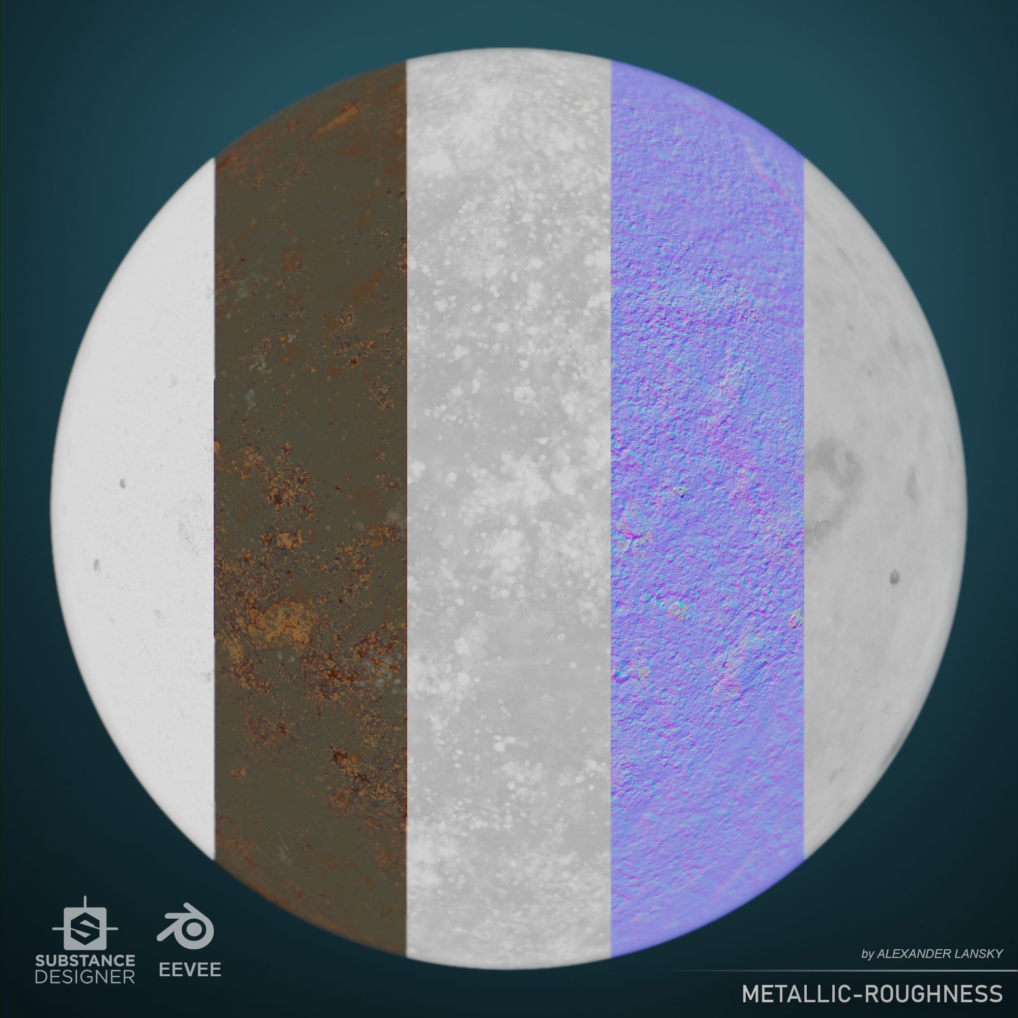 Rusted cast-iron seamless material Texture_4