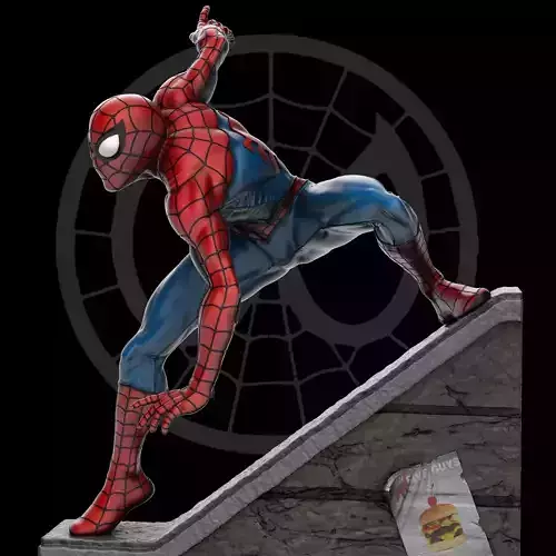 Spider-Man Statue 3D Print Ready 3D print model