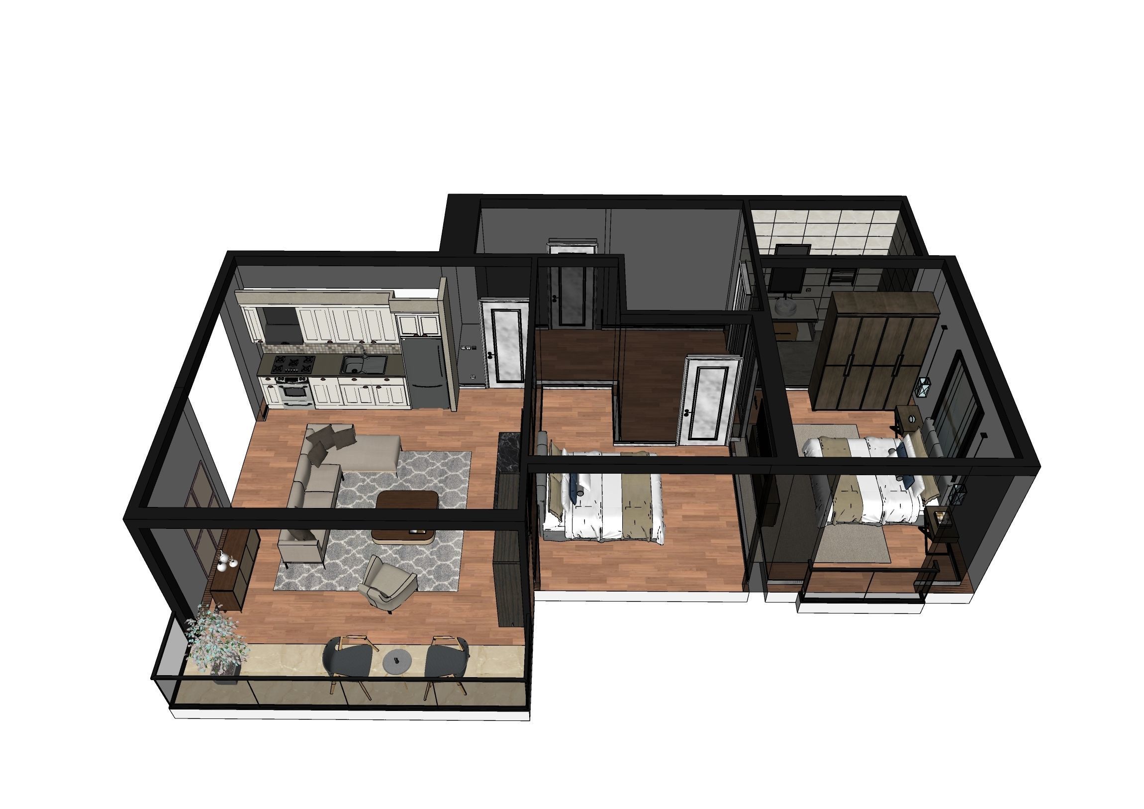 Section Pack Scene 3D model_6