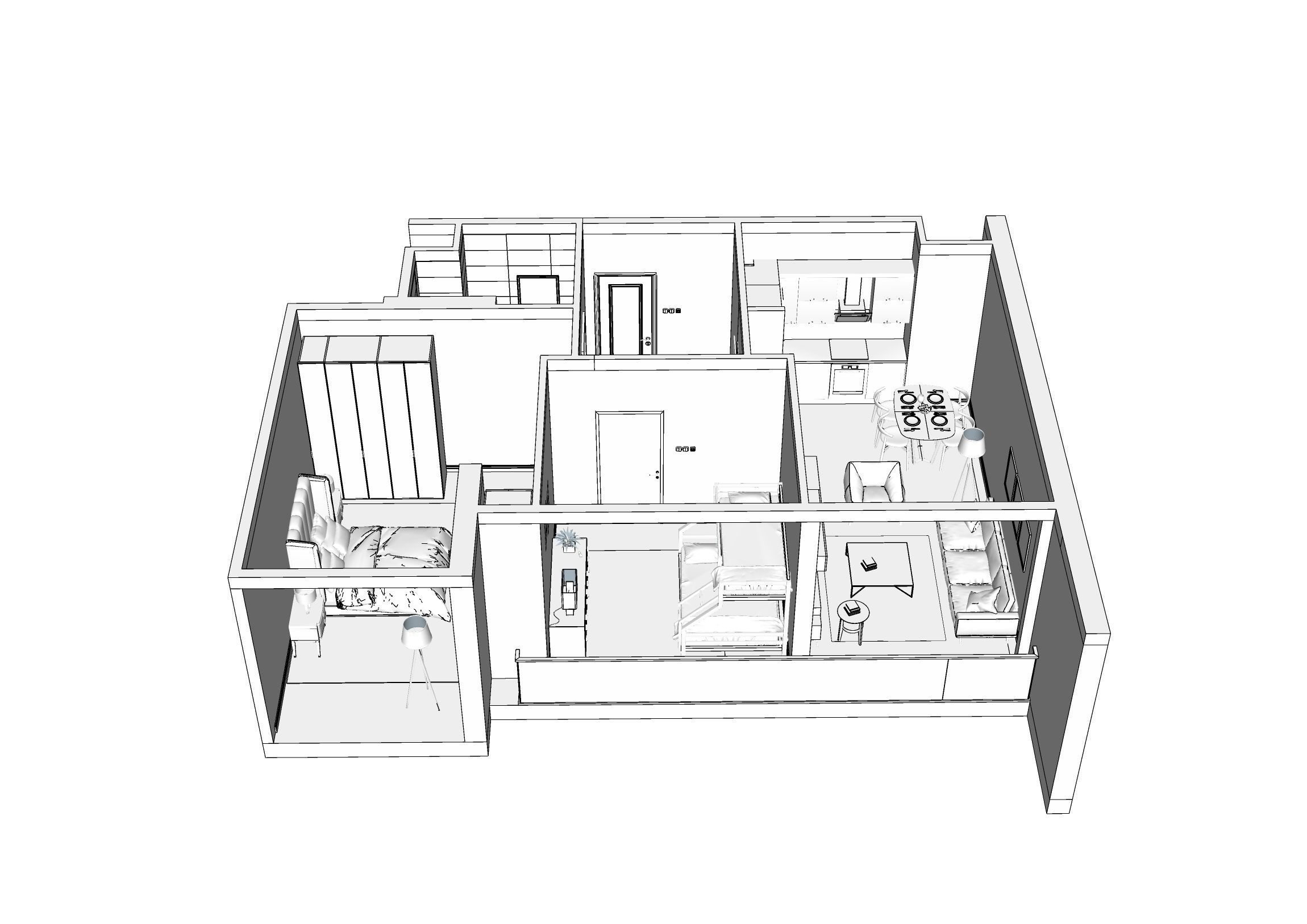 Section Pack Scene 3D model_4