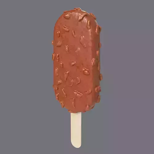 Chocolate Nuts Icecream 3D model