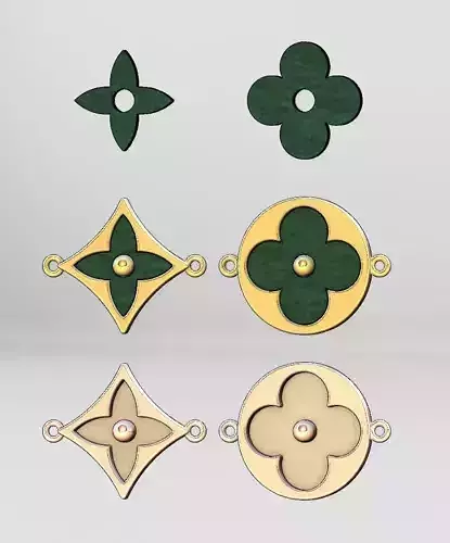 Louis Vuitton bracelet blossom BB charms replicas