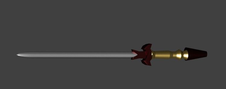 Pair of swords 3D model_2