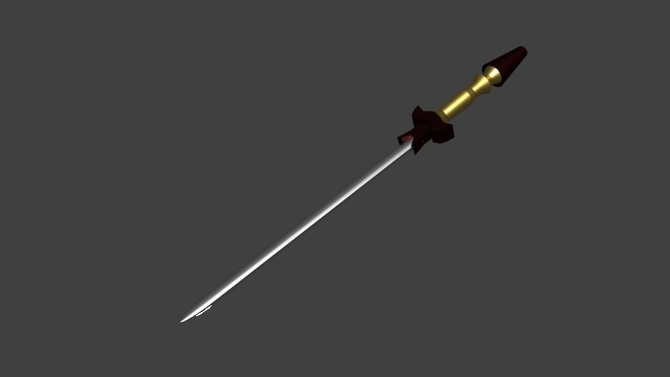 Pair of swords 3D model_5
