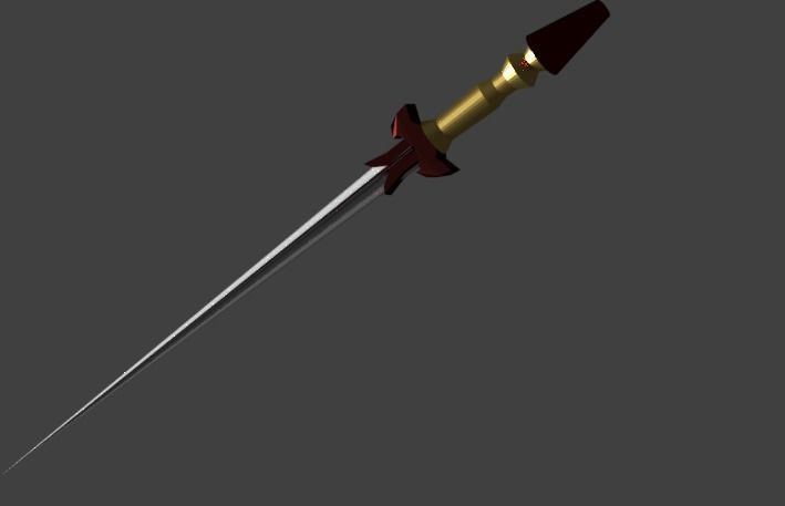 Pair of swords 3D model_4