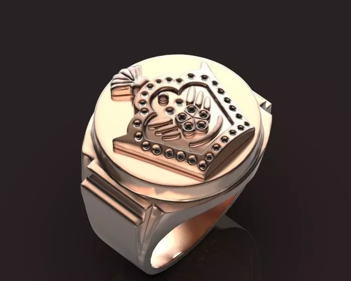 man ring crown Free 3D print model