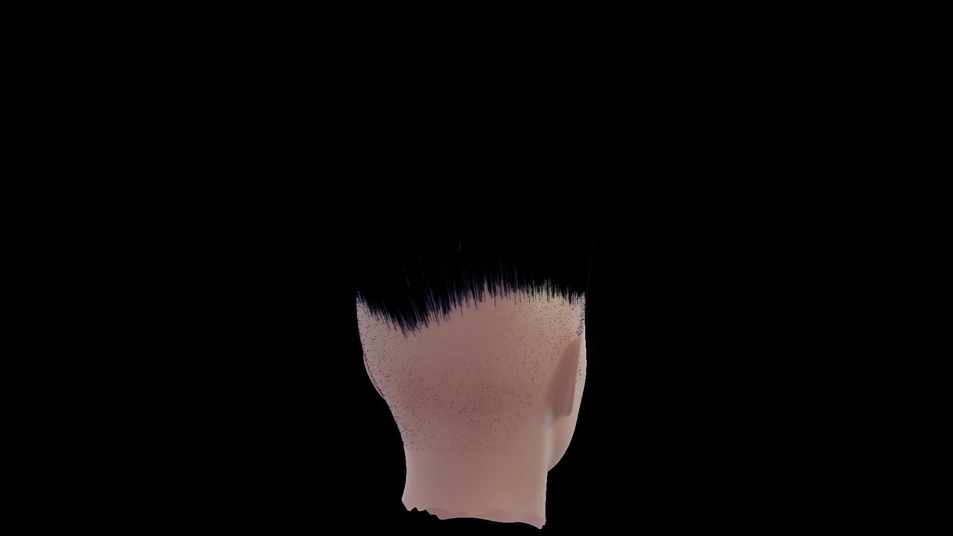 realistic hair model 2 sims - 3D model_19