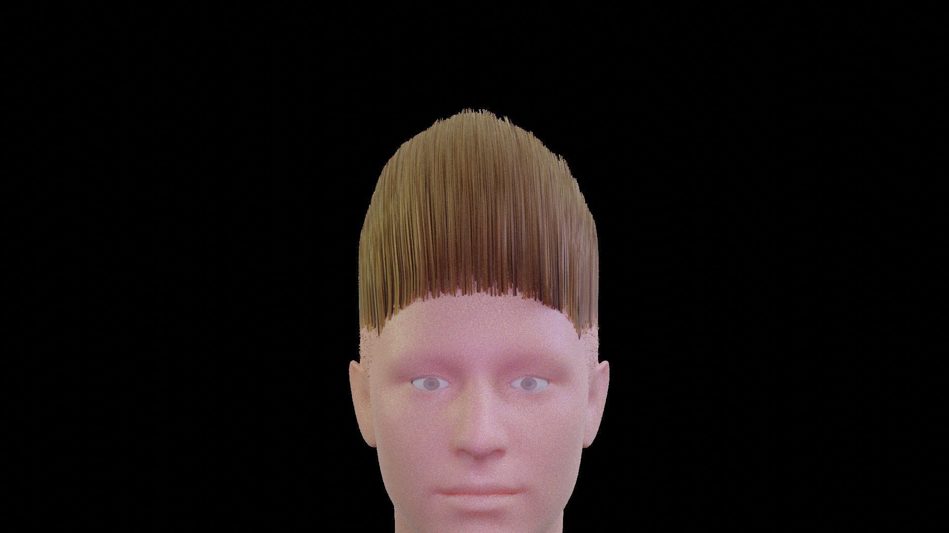 realistic hair model 2 sims - 3D model_15
