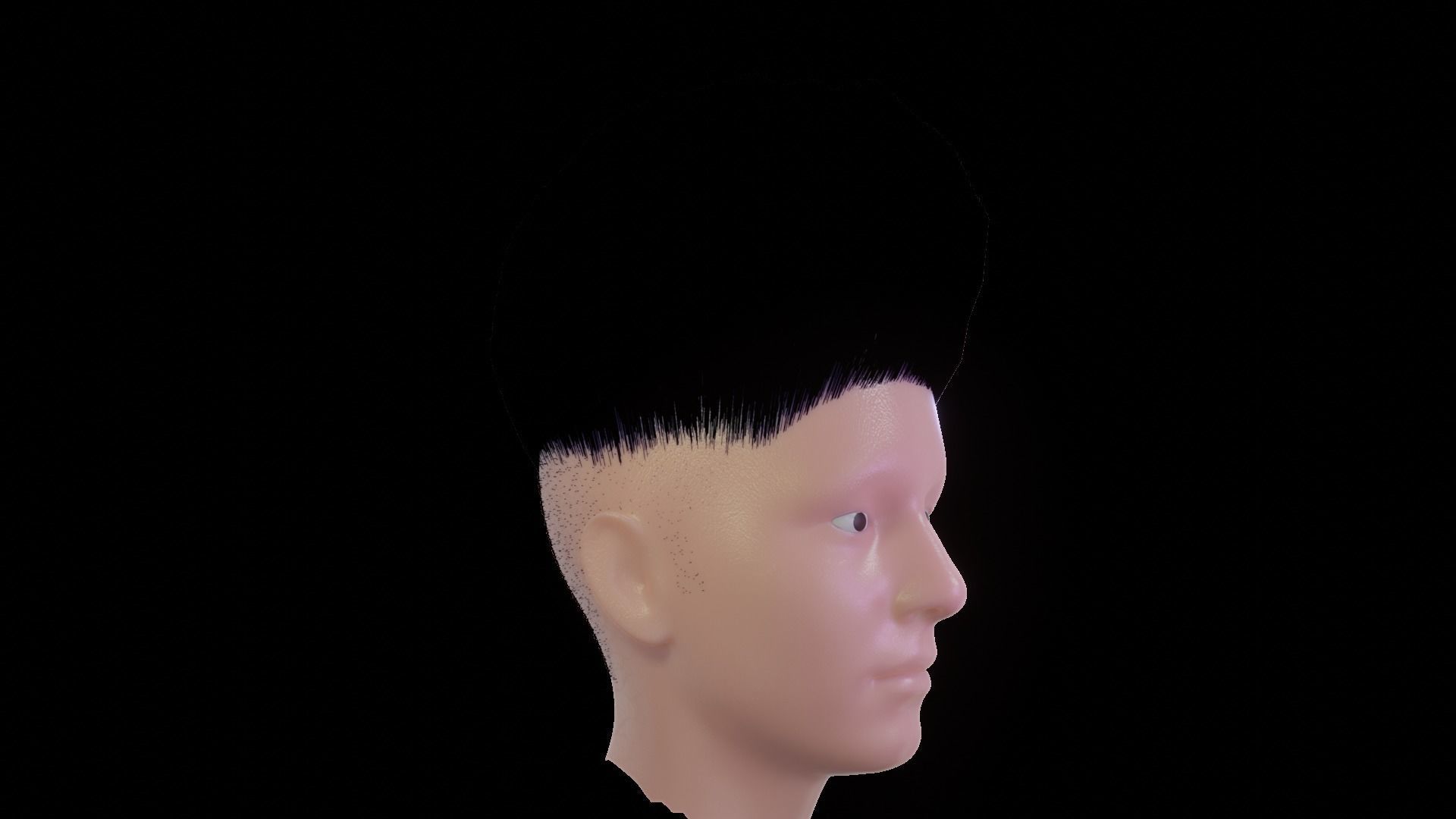 realistic hair model 2 sims - 3D model_17