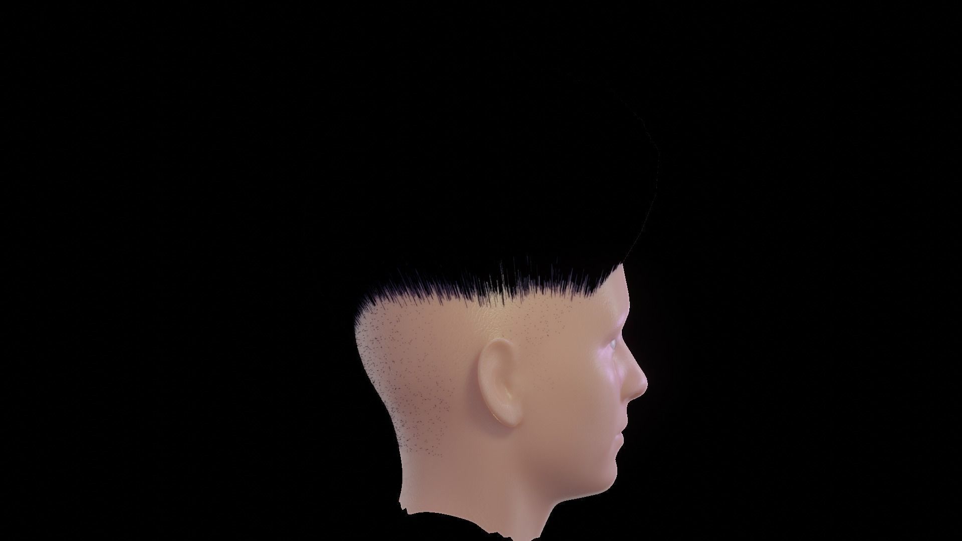realistic hair model 2 sims - 3D model_18