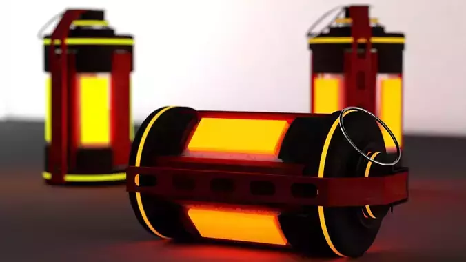 SCI-FI BOMB GRENADE EXPLOSIVE  Low-poly 3D model