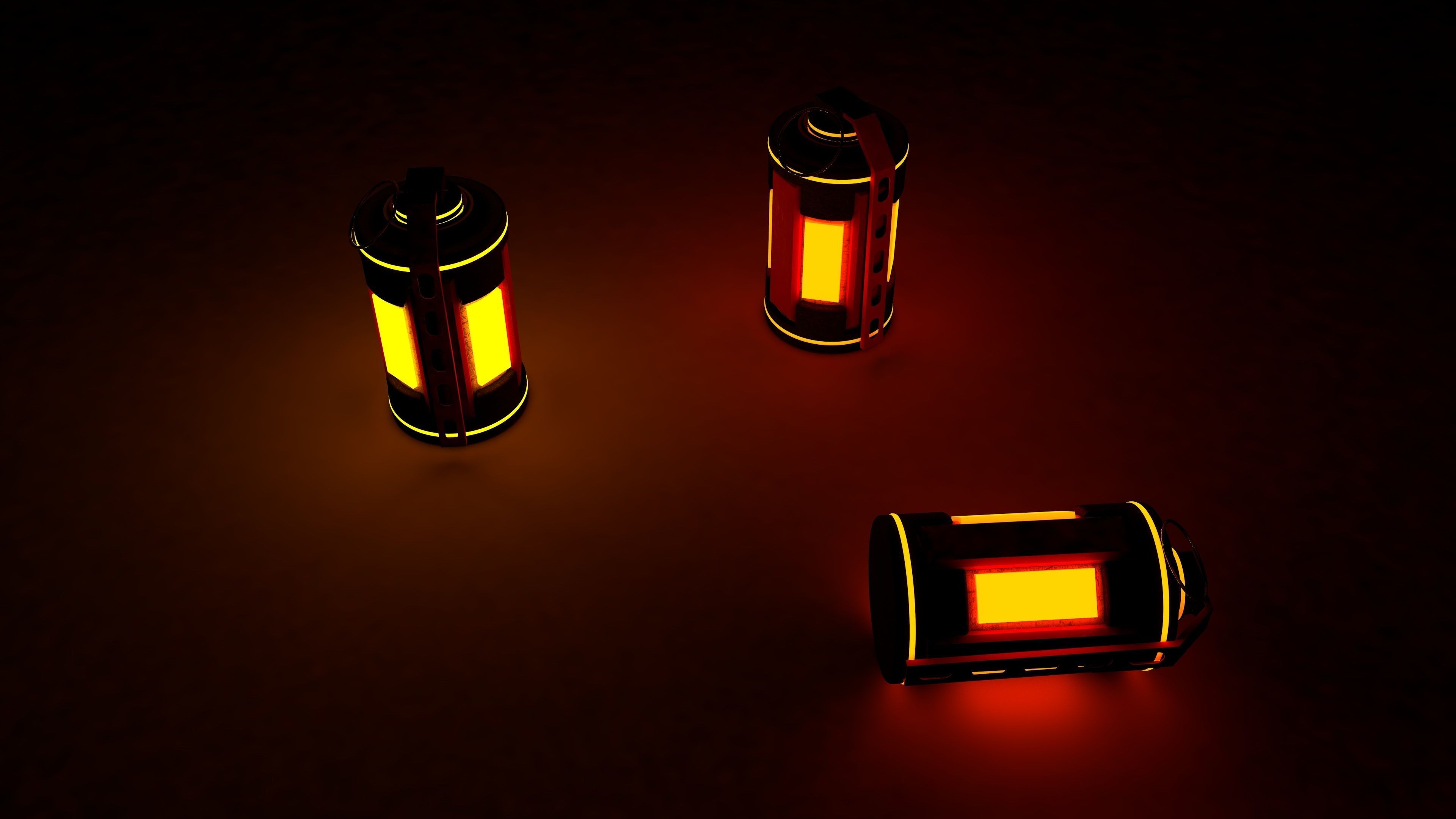 SCI-FI BOMB GRENADE EXPLOSIVE  Low-poly 3D model_6