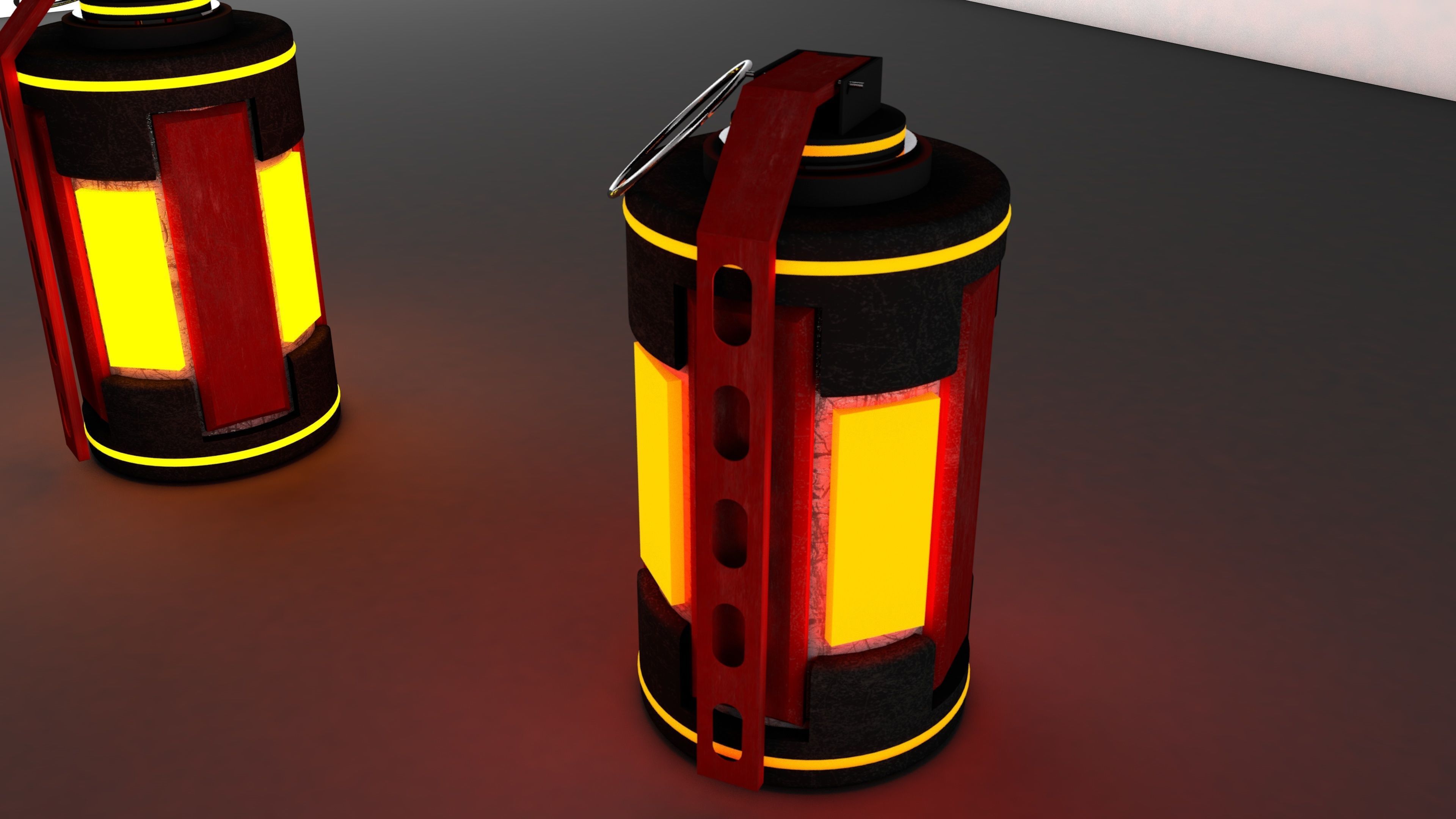 SCI-FI BOMB GRENADE EXPLOSIVE  Low-poly 3D model_4