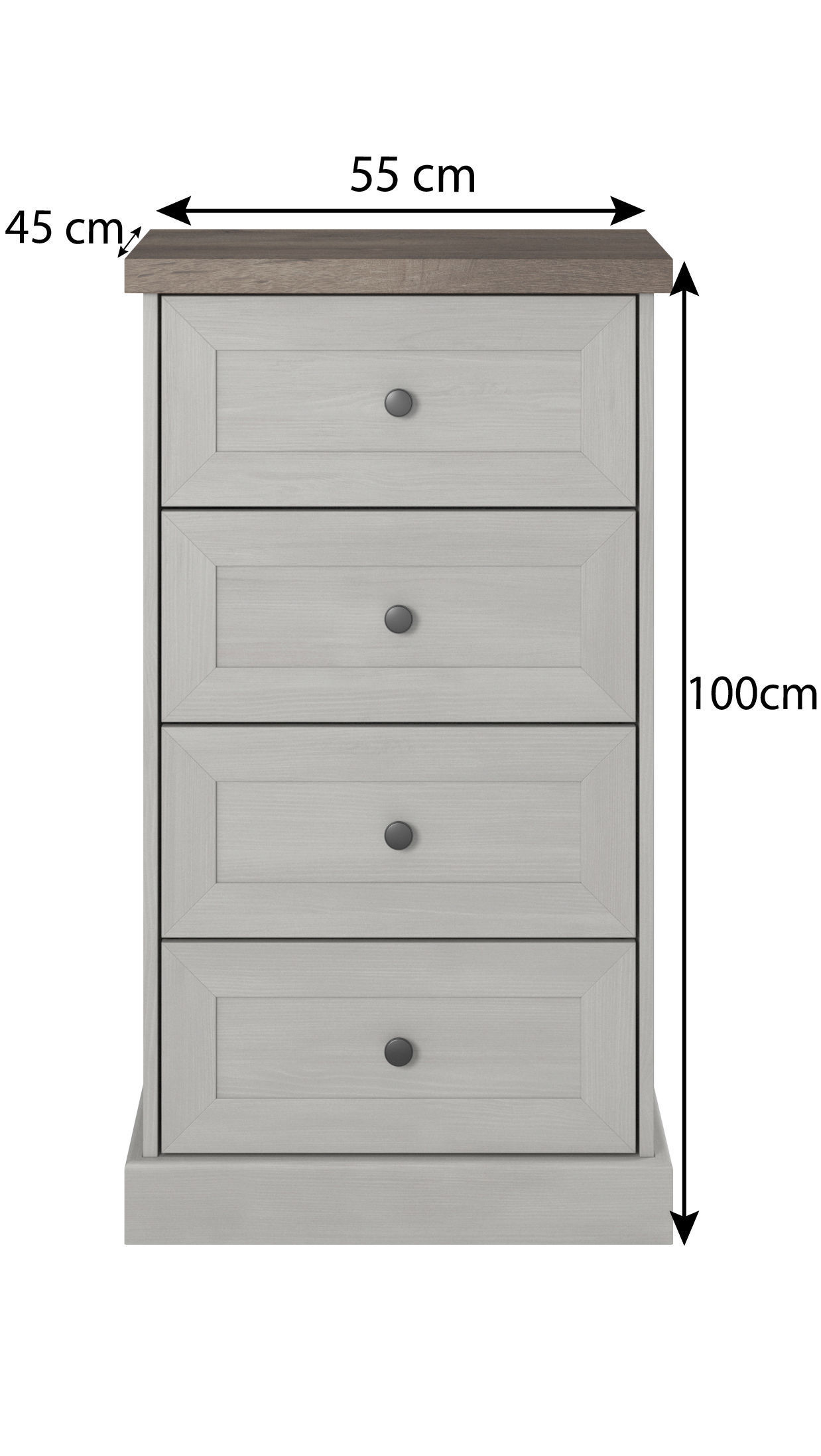 Commode 3D model in colonial style with drawers Low-poly 3D model_4