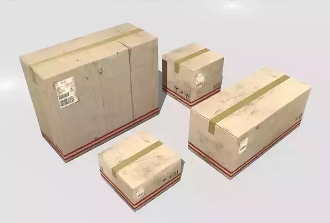 Cardboard Boxes Pack 2