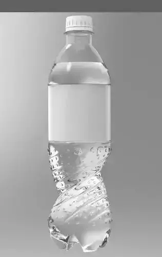 water bottle Low-poly 3D model