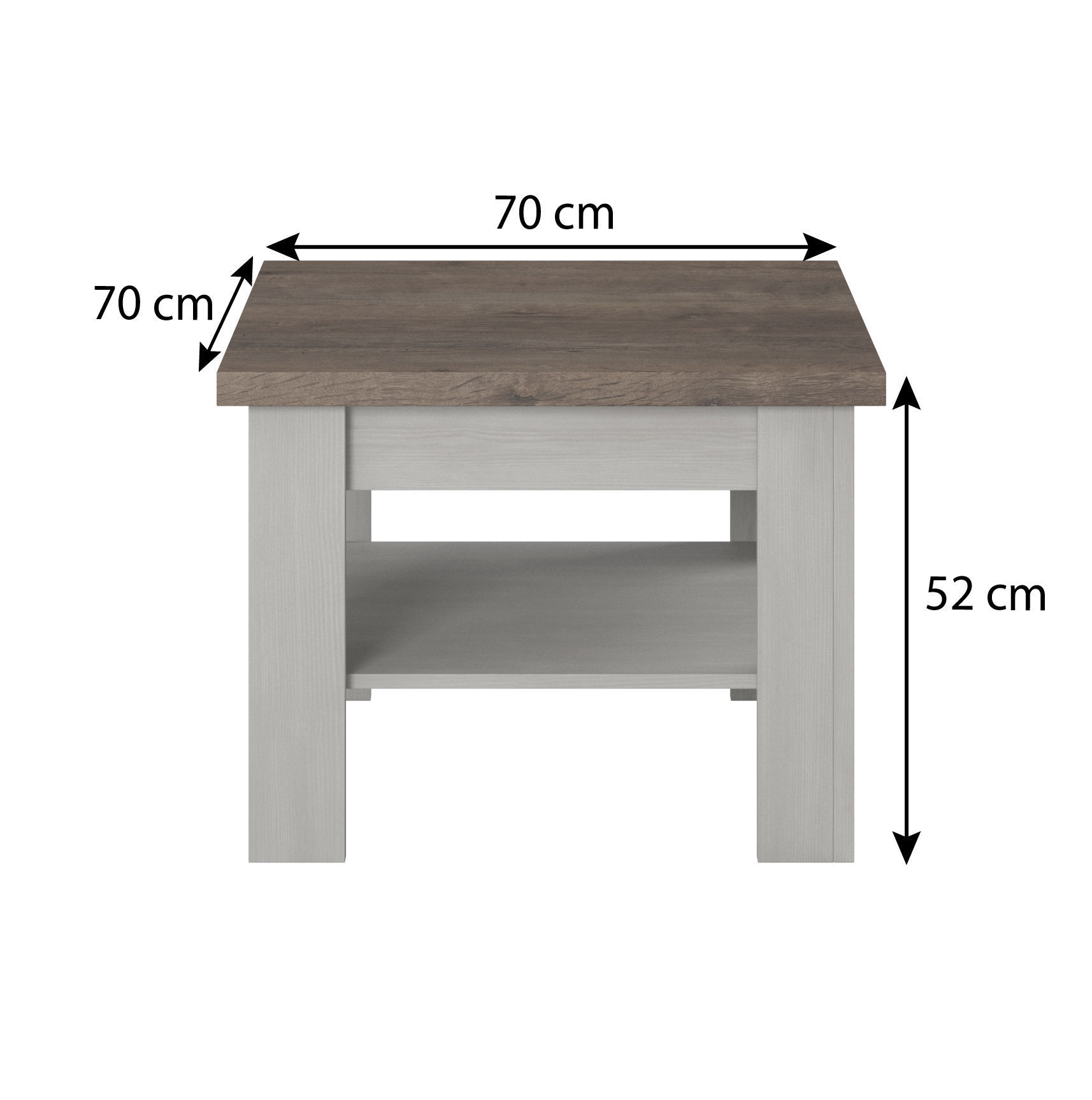 Table 3D model in colonial style white wood Low-poly 3D model_4