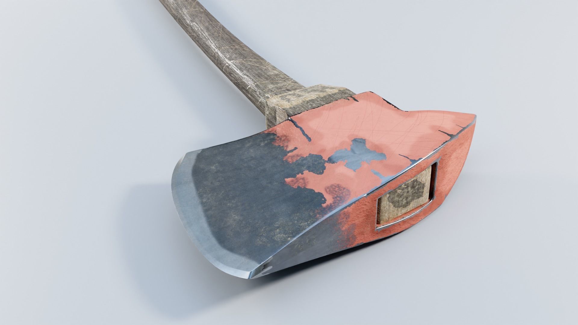 FIRE AXE Low-poly 3D model_1