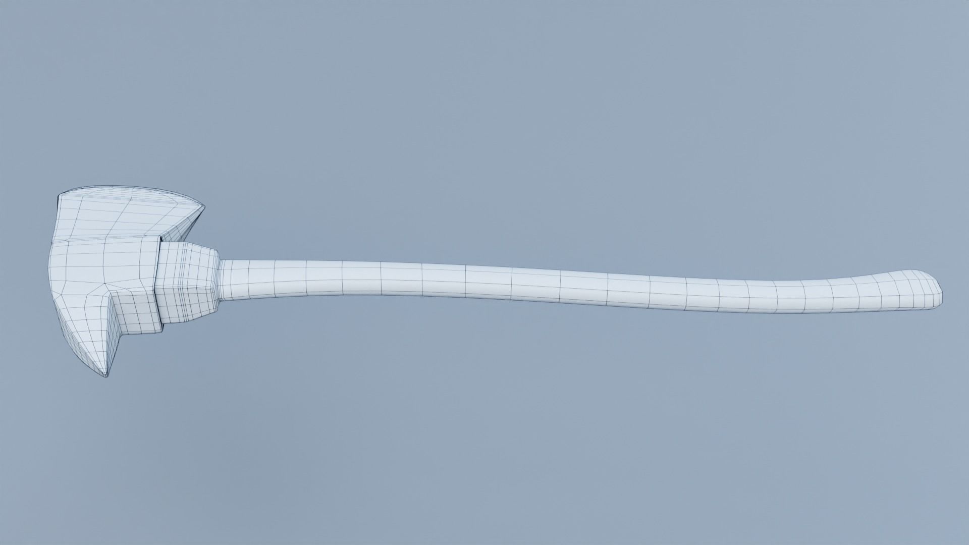 FIRE AXE Low-poly 3D model_6