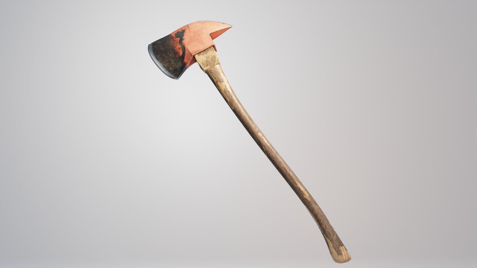FIRE AXE Low-poly 3D model_2