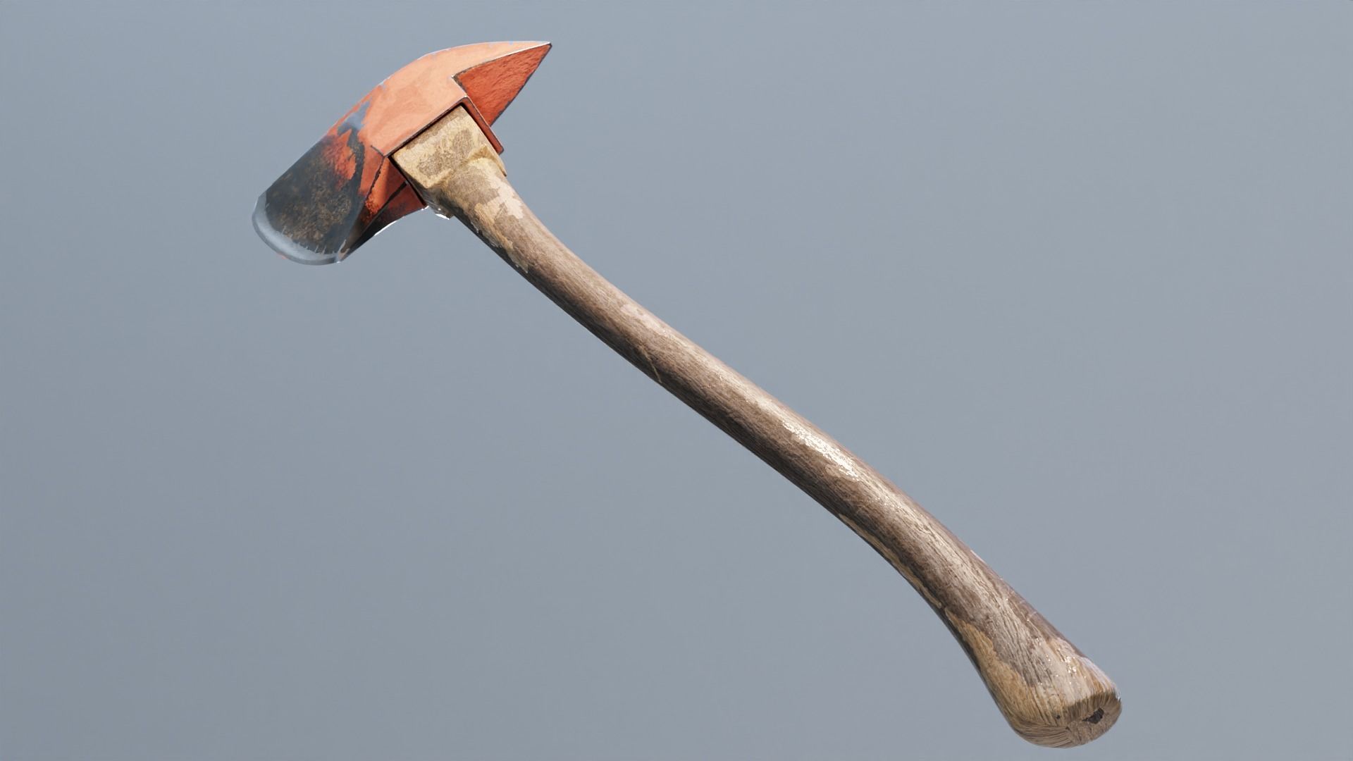 FIRE AXE Low-poly 3D model_5