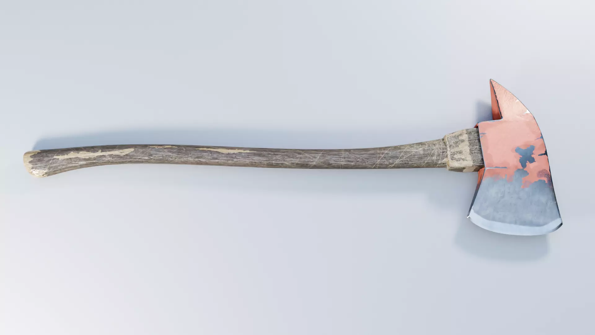 FIRE AXE Low-poly 3D model_0
