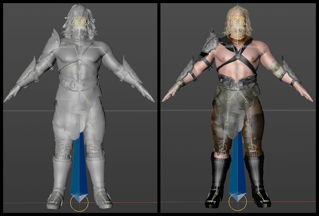 Viking Warrior Male 3D model_9