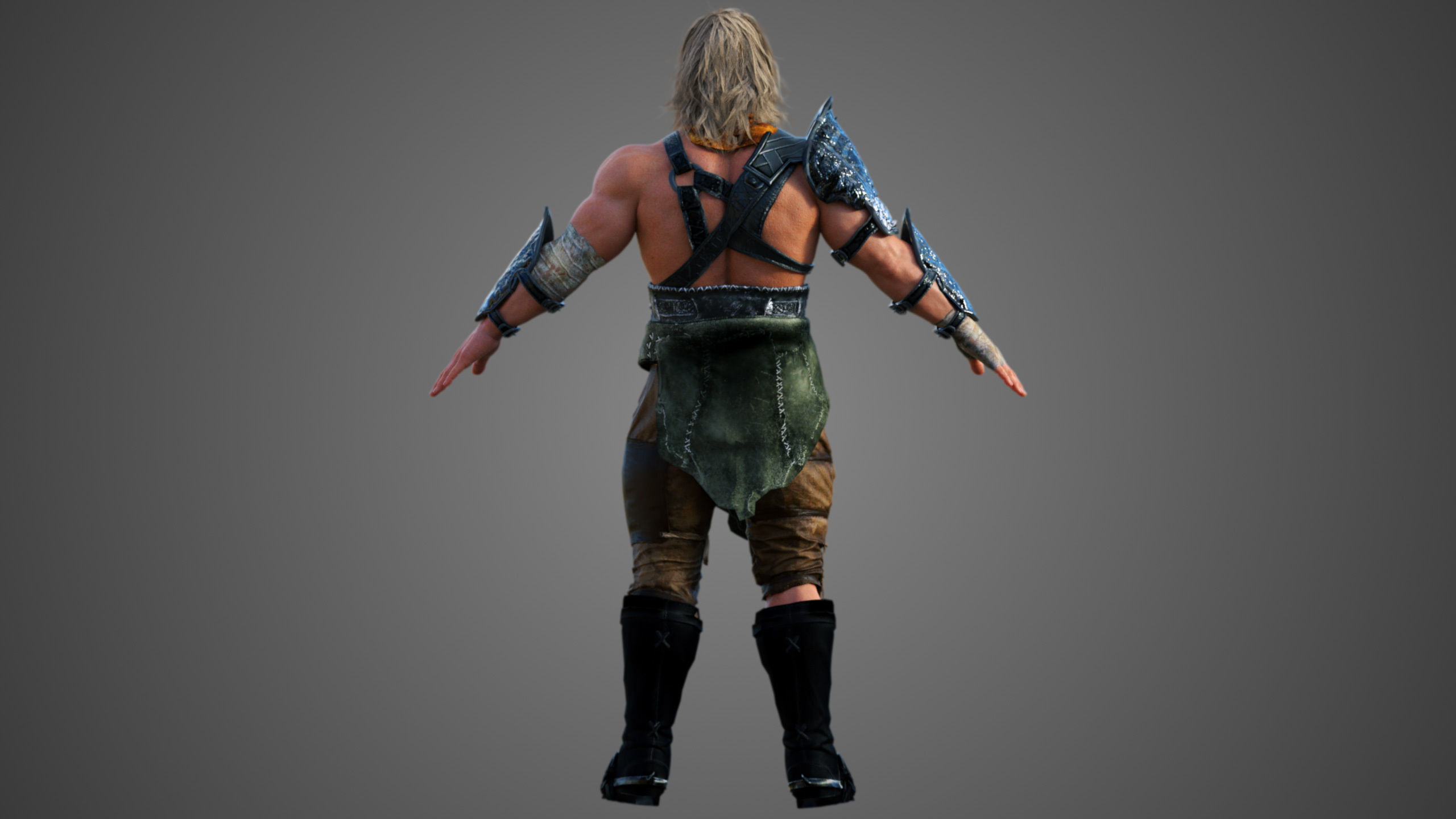 Viking Warrior Male 3D model_8
