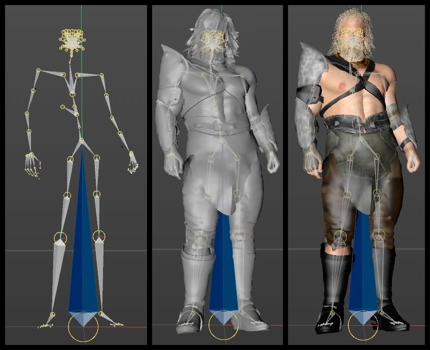 Viking Warrior Male 3D model_10