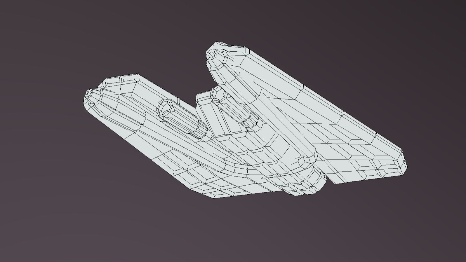 IF-420 Interceptor Fighter Low-poly 3D model_7