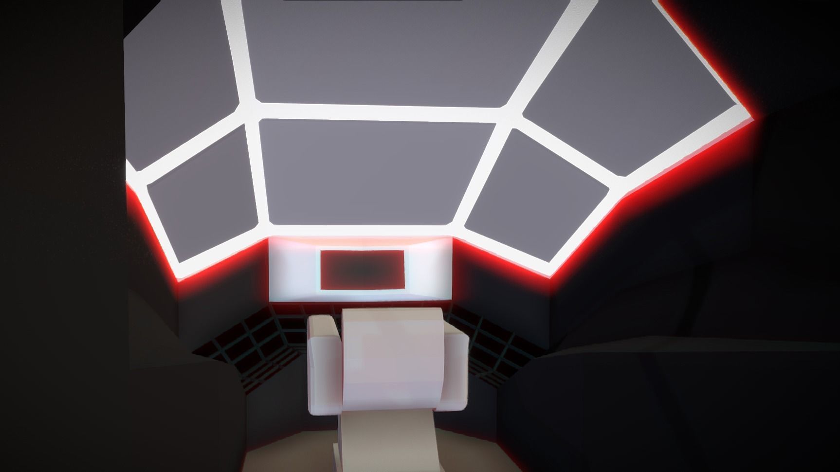 IF-420 Interceptor Fighter Low-poly 3D model_8