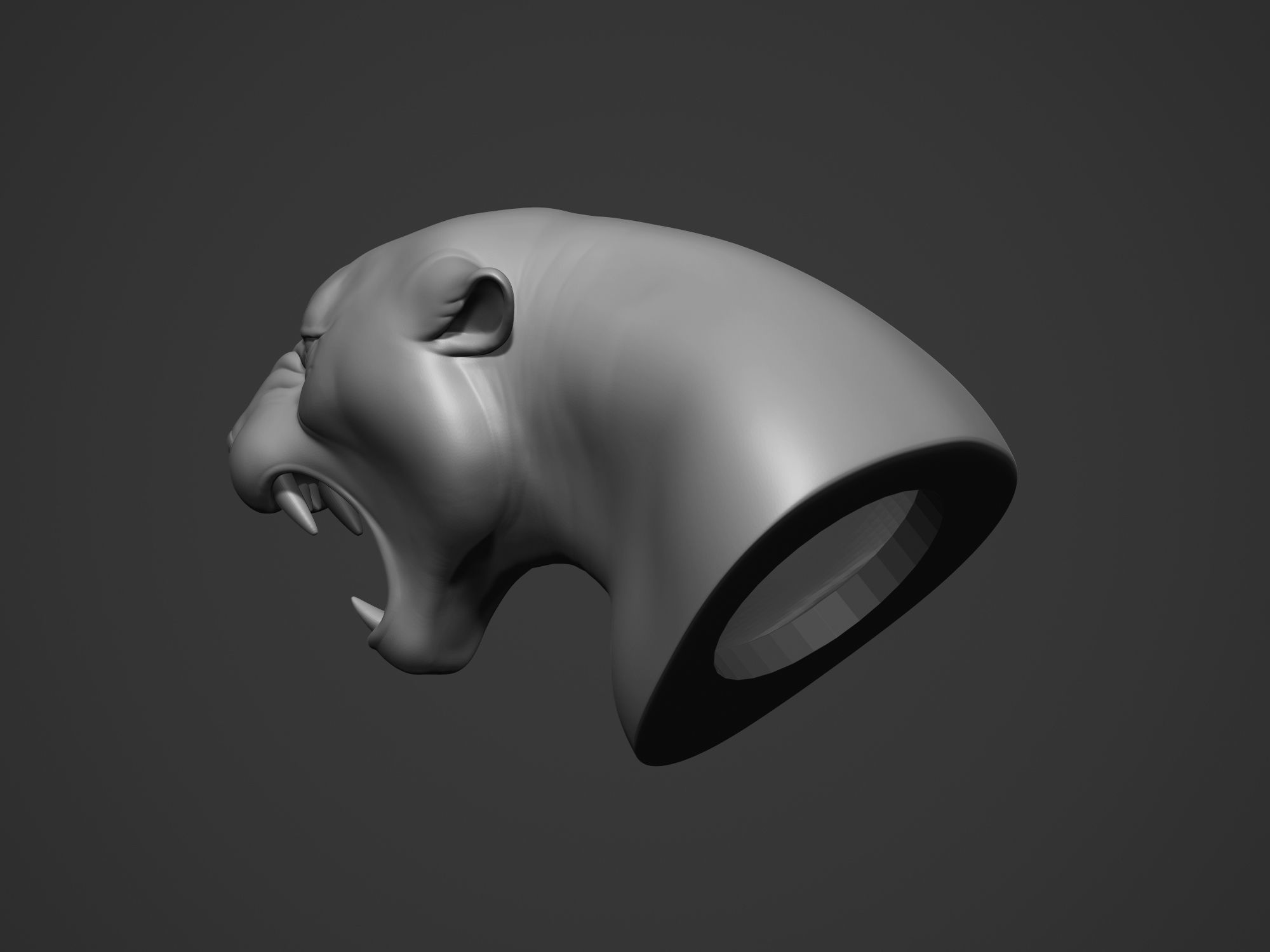 Jaguar Ferocious Expression 3D print model_18