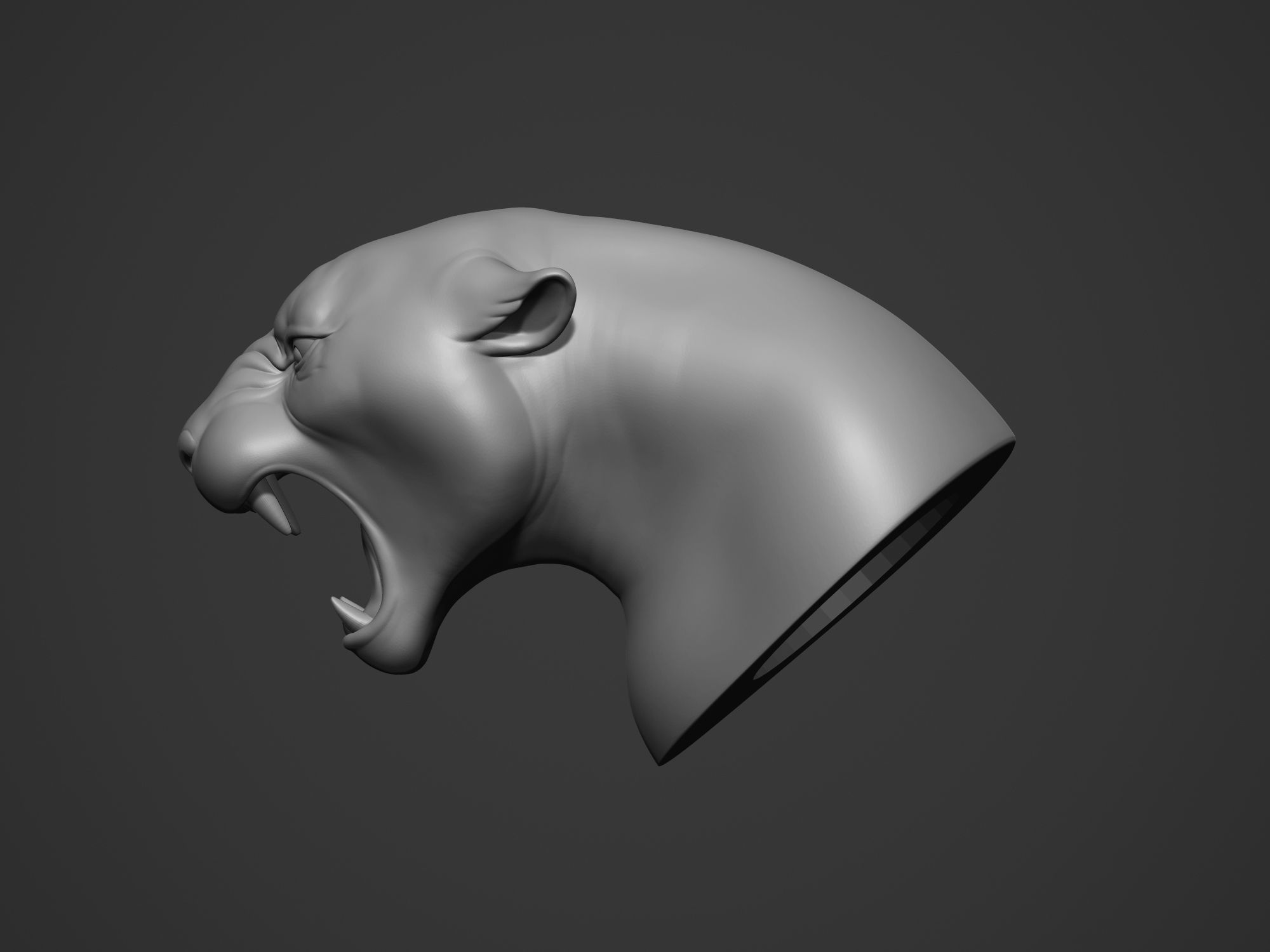 Jaguar Ferocious Expression 3D print model_19