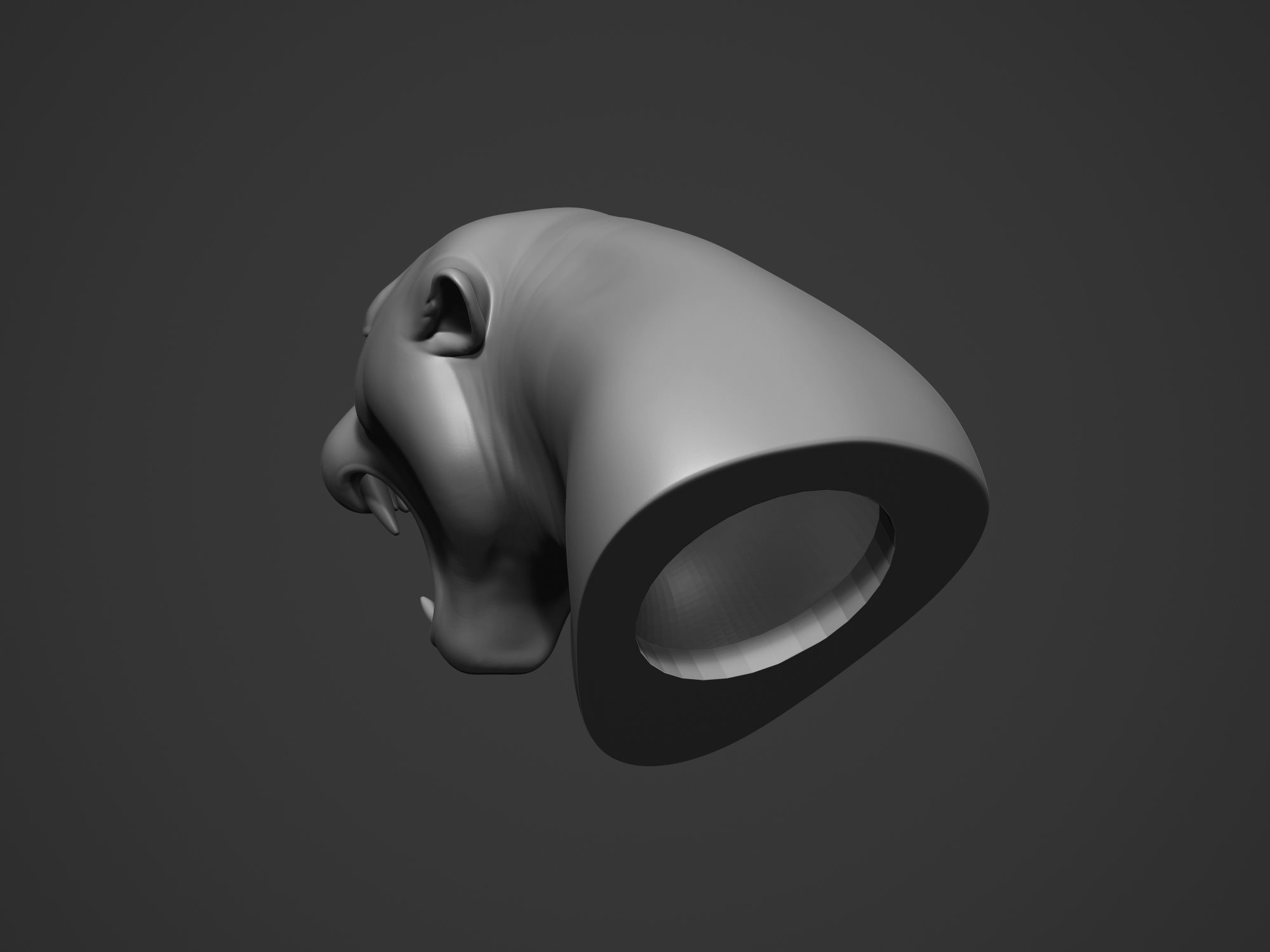 Jaguar Ferocious Expression 3D print model_17