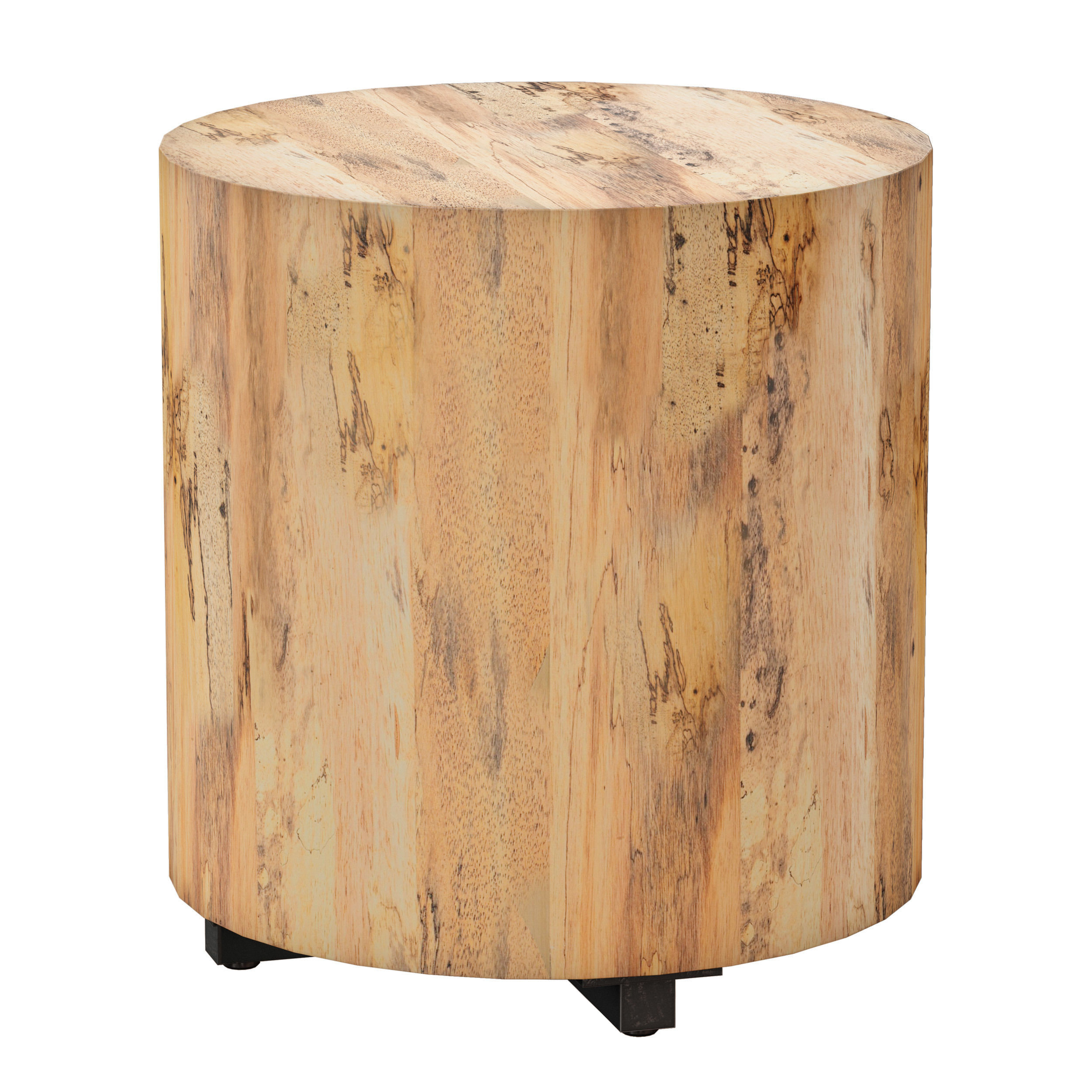 Dillon Spalted Primavera End Table Crate and Barrel 3D model_6