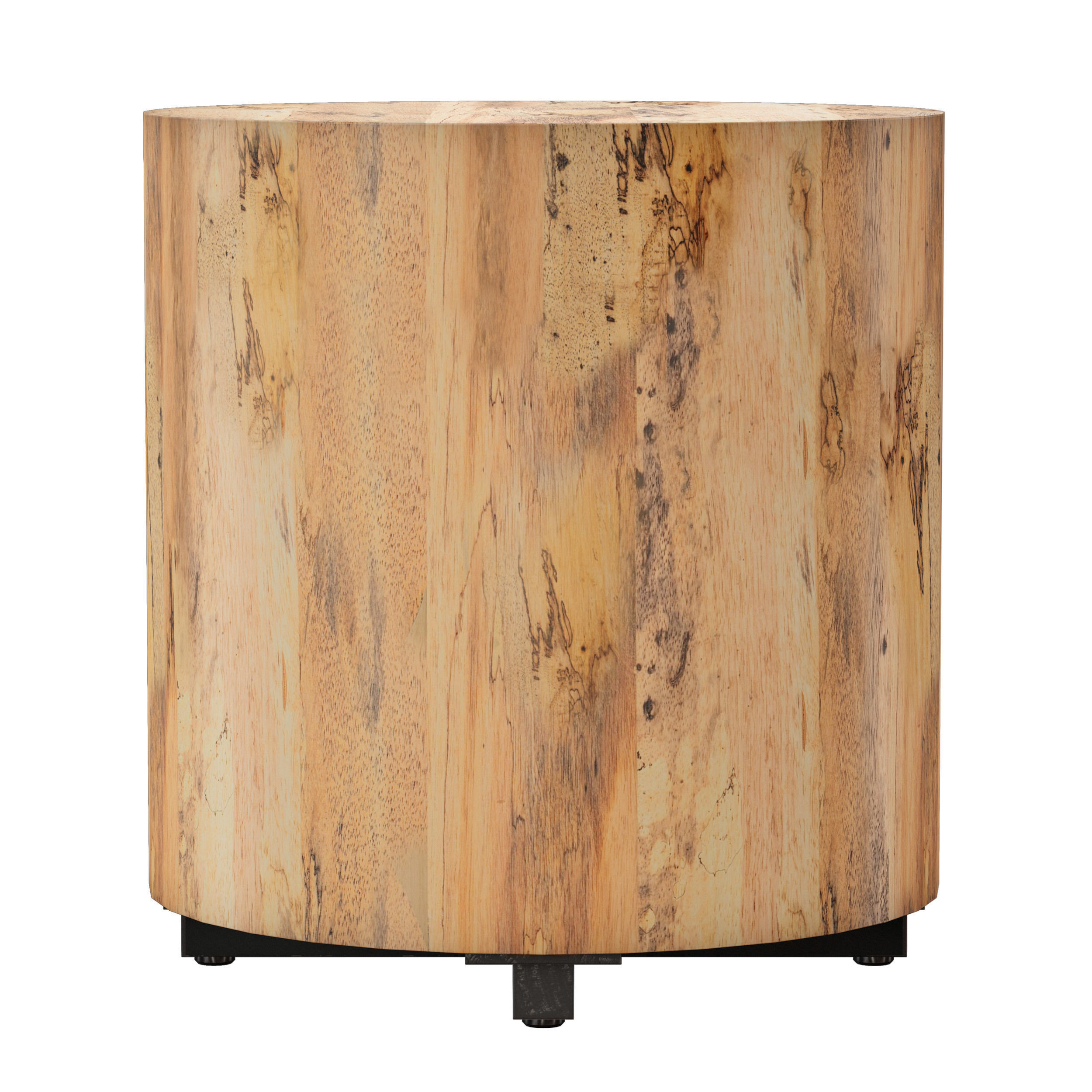 Dillon Spalted Primavera End Table Crate and Barrel 3D model_1