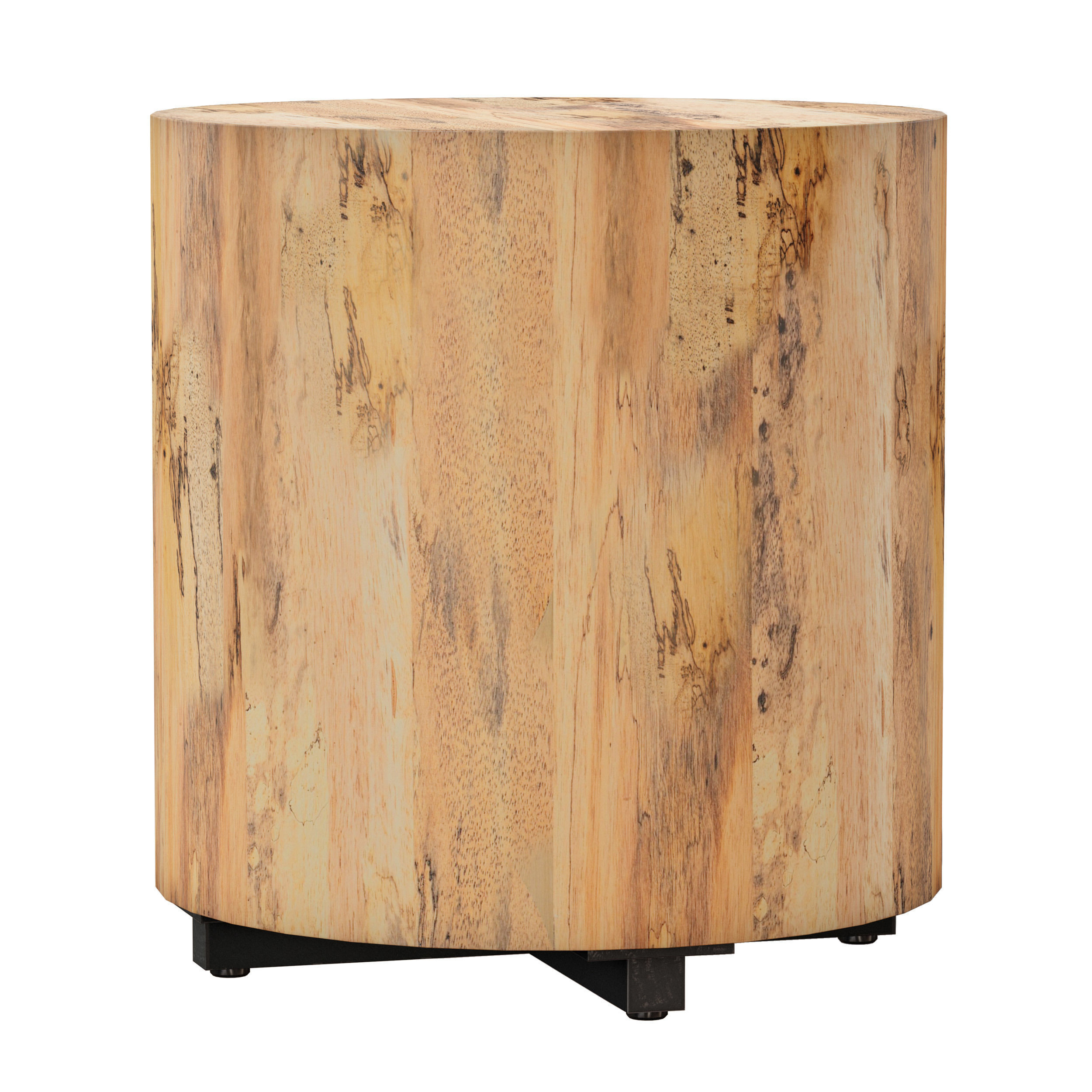 Dillon Spalted Primavera End Table Crate and Barrel 3D model_5